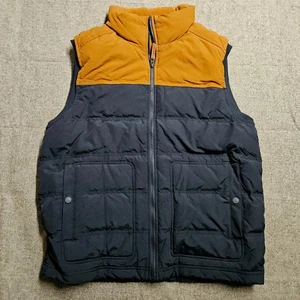 Men’s Puffer Vest M Colorblock Gorpcore Streetwear Mountain Hiking Winter Fall - Picture 1 of 10