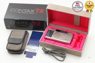 Read [ N MINT in Box w/ Case ] Contax T2 Point & Shoot Film Camera from JAPAN - Image 1 of 4