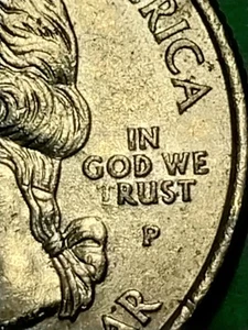 2005-P "In God We Rust" strike through grease error Kansas Quarter - Picture 1 of 4