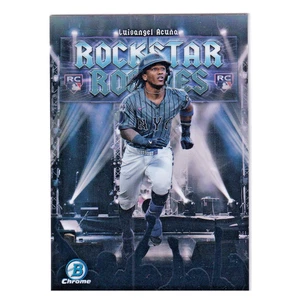 2025 Bowman Chrome Rockstar Rookies #RR-18 Luisangel Acuna RC New York Mets - Picture 1 of 3