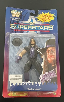 Jakks WWF Superstars Undertaker 1996 firmado sin certificado de autenticidad/loa Foto 1 de 4