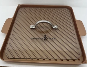 Copper Chef 12" Griddle Pan Glass Press Lid - Picture 1 of 6