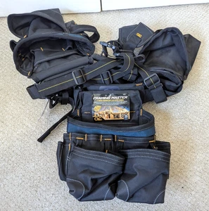CLC 2617 FramingMaster Tool Belt 28-pocket 6-pc Carpenter's Ballistic Combo - Picture 1 of 11