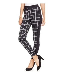 Material Girl Printed Tuxedo Casual Pants Black Small - Picture 1 of 1