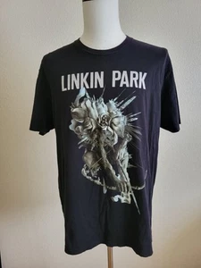 Link Park Carnivores 2014 Tour Large schwarzes doppelseitiges T-Shirt offizieller Merch - Bild 1 von 9