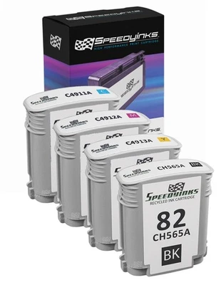 Reman Replacement Ink 4pk Set C4911A C4912A C4913A CH565A - Image 1 of 4