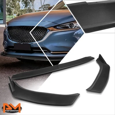 Kit de carrocería de parachoques delantero negro mate para Mazda 6 Atenza 19-21 labio de alerón divisor Foto 1 de 4