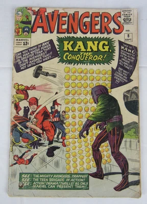 Avengers #8 (1964) Key 1st Kang Low Grade Complete 1.5 Z565 - Image 1 of 4