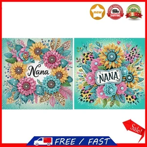 5D DIY Partial Special Shaped Drill Diamond Painting Kit Flower Decor 30x30cm - Photo 1/18