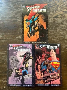 SUPERMAN VS PREDATOR 1 2 3 UNREAD FULL RUN LOT NM 1-3 Alex Maleev Daredevil DC - Picture 1 of 7