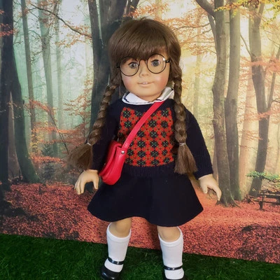 American Girl Doll Molly White Body Pleasant Company Meet Outfit Purse Refurbed - Image 1 of 4