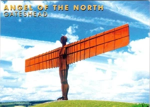 Gateshead, England  ANGEL OF THE NORTH Sculpture By Antony Gormley 4X6 Postcard - Picture 1 of 2