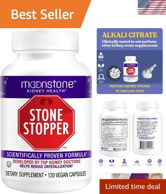 Cápsulas Tapón Piedra, Prevención de Cálculos Renales, Protector de Oxalato de Calcio, A... Foto 1 de 4