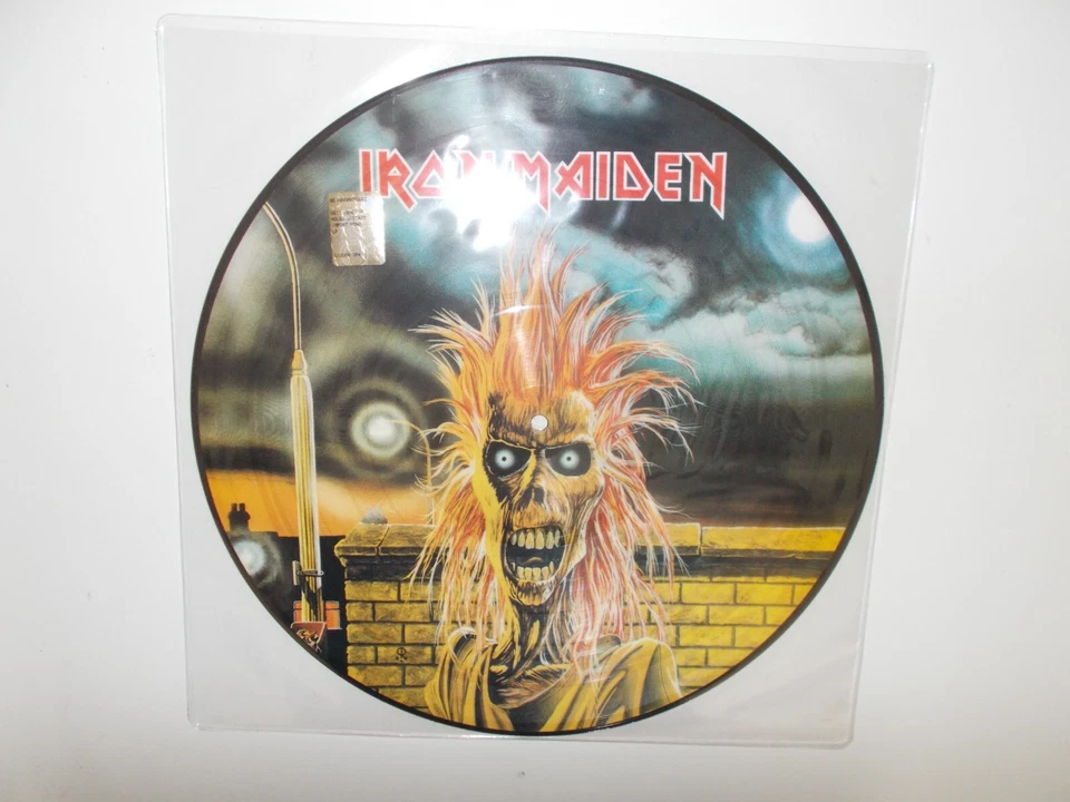 IRON MAIDEN PICTURE DISC VINYL LP EMI EMC3330-P OTTIMO MA CON RIGA LATO A  RARO - Immagine 1 di 1