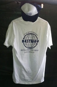 Vintage 80's 27th Anniversary Bestway Recycling Group T Shirt & Trucker Cap Hat - Picture 1 of 20