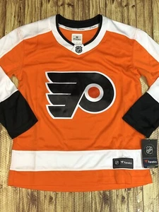 Fanatics Breakaway PHILADELPHIA FLYERS Home Replica YOUTH Hockey Jersey LRG/XL - Picture 1 of 9