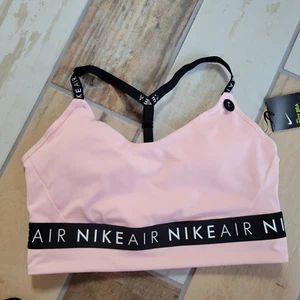 Neu mit Etikett Nike Air Indy DAMEN DRI-FIT GEPOLSTERTER TRAININGS-BH PINK GRÖSSE Large CV7123 NEU - Bild 1 von 2