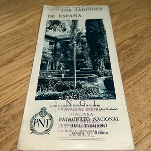 Folleto ESPAÑA 1932 - ESPAÑA, LOS JARDINES DE ESPAÑA con GRAN MAPA DE ESPAÑA - Imagen 1 de 14