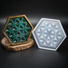 Moule en grille en silicone en forme d'hexagone Flower of Life pour résine - expédiés des États-Unis