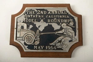 2do Letrero Anual Ford Modelo A Roundup (O4L) Placa (JSF6) Mayo 1964 Sin California - Imagen 1 de 8