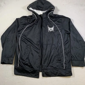 Tapout Hoodie Mens 2XL Black Full Zip Jacket Y2K MMA Ufc Flaw *Missing Zipper* - Picture 1 of 19