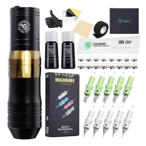 Dragonhawk Wireless Tattoo Set 2.4-4.2mm Stroke Pen Maschine Cartridge Inks Kit - Bild 1 von 13