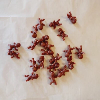 Decoraciones de pastel de baby shower afroamericanos de plástico miniatura vintage Foto 1 de 4