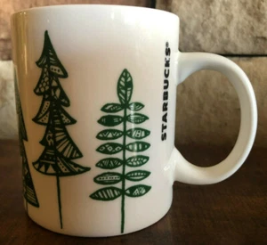 Starbucks Christmas/Holiday Pine Trees 12oz Coffee Mug 2015 - Picture 1 of 7