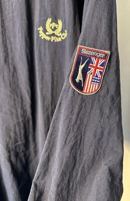 Pullover vintage Slazenger azul para club de golf para hombre XXL rompevientos parche bolsillos Foto 1 de 4