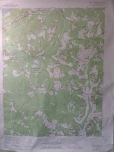 Port Tobacco Maryland 1978 ORIGINAL TOPOGRAPHIC QUADRANGLE MAP 22X27" - Picture 1 of 3