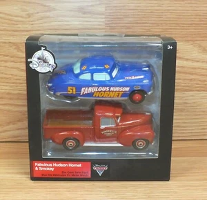 Disney Store Fabulous Hudson Hornet & Smokey Die Cast Twin Pack Cars - Picture 1 of 4