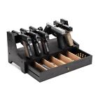 DGWJSU Pistol Rack Gun Safe Real Wood Handgun Rack Holder for Gun Cabinet Acc...