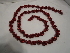 Guirnalda de Navidad Metal Rojo Jingle Bell Metal 70” Largo Contemporáneo - Imagen 1 de 11