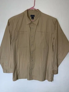 Patagonia WorkWear Button Up Shirt Size L Tan - Picture 1 of 5