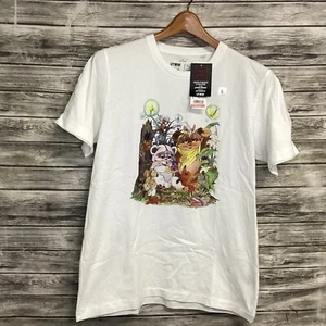 Uniqlo UT Camisa Para Hombres Grande Blanca Star Wars Ewoks Gráfico Camiseta Jun Takahashi - Imagen 1 de 6
