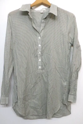 Camisa Pullover Coldwater Creek Mujer Mediana Multicolor Rayas 100% Algodón Foto 1 de 4