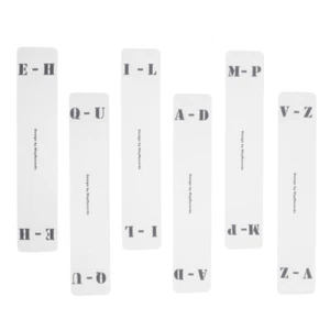 6 Pz Scheda Ordinamento Registrazione CD Scaffale Scheda Indice Raccolta CD Assortimento - Foto 1 di 6