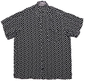 KENNY FLOWERS Kurzarm Camp Shirt Viskose schwarz gepunktet XXL 2XL - Bild 1 von 10