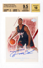 2003 Ultimate Rookie Collection Autograph #131 Dwayne Wade /250 BGS 9.5 Auto 10