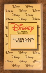 Disney Educational Productions: Getting Along With Rules VHS 1990 Walt Disney - Picture 1 of 4