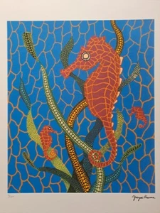 Yayoi Kusama Signed - Seahorse - Certificate - Picture 1 of 3