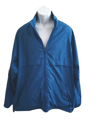 Cortavientos PROSPIRIT Athletic azul ventilado para hombre talla grande Foto 1 de 4