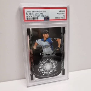 PSA 10 Shohei Ohtani Baseball Card 2015 BBM Pitching Genesis Silver Black - Picture 1 of 15