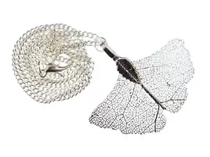 Ginko Blattskelett Necklace 45cm Miniblings Necklace Charm Tree Ginkgo China - Picture 1 of 4
