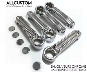 5 x CHROM TURGRIFF TURGRIFFE RAHMEN BLENDEN + KOFFERRAUM für JEEP WRANGLER 07-17 - Bild 1 von 6