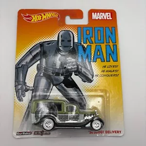 Hot Wheels Pop Culture Marvel Iron Man '34 Dodge Delivery - Picture 1 of 4