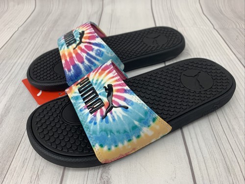 Nuovi sandali estivi PUMA Cool Cat tie dye slide autentici da donna taglia 6