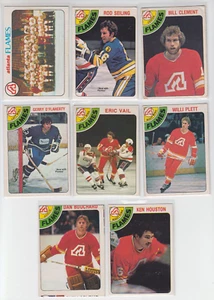 78/79 OPC Atlanta Flames w/CL (8 Cards) Vail Bouchard Plett Seiling Clement + - Bild 1 von 2