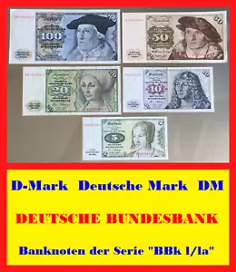 💎🍄 185 D-Mark DM Deutsche Mark Scheine 💥 Banknoten der Serie "BBk I/Ia" 🍄💎 - Bild 1 von 13