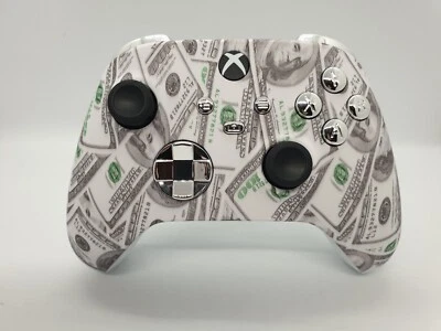 Xbox Series X S Controller Faceplate Front Shell Housing Custom Dollar Bills - Image 1 of 2
